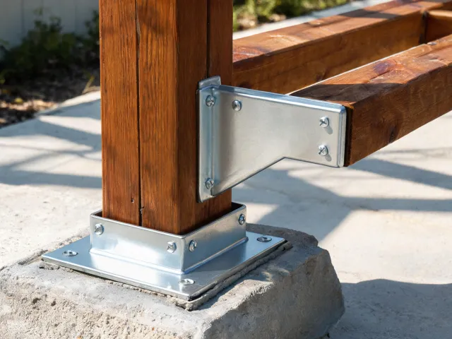 Deck and pergola hardware